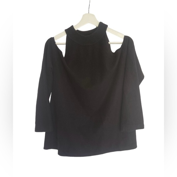 Reformation Off shoulder black Sweater Size Small - Picture 1 of 9